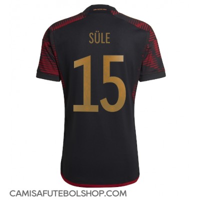 Camisa de time de futebol Alemanha Niklas Sule #15 Replicas 2º Equipamento Mundo 2022 Manga Curta
